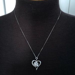 Sterling silver heart pendant by Kay jewelers